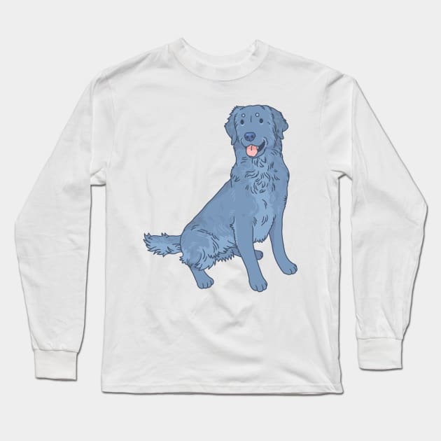 Flat Coated Retriever Long Sleeve T-Shirt by Csieben